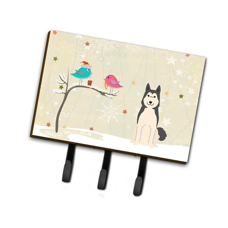Carolines Treasures Christmas Presents Between Friends West Siberian Laika Spitz Leash or Key Holder BB2497TH68